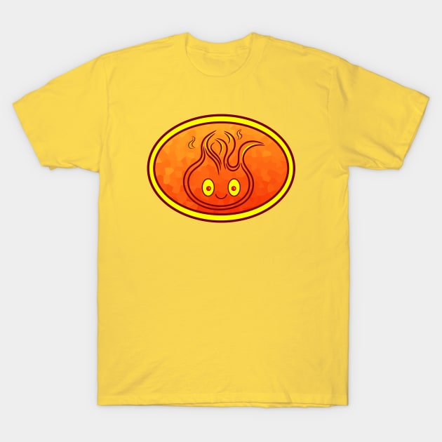 Smiling Flame Slime Logo 1 T-Shirt by RD Doodles